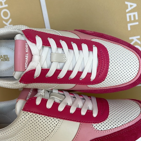 MICHEL KORS ANDI TRAINER
FAUX LEATHER/SUEDE
Electric Pink Multi 
Sneakers - Picture 14 of 16